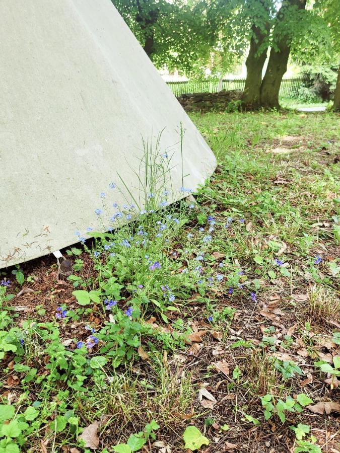 Teepee v zámecké zahradě Hotel Ronow an der Doubrava Exterior foto